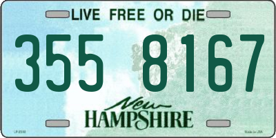 NH license plate 3558167