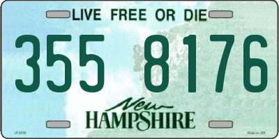NH license plate 3558176