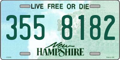 NH license plate 3558182
