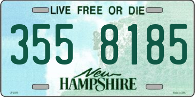 NH license plate 3558185