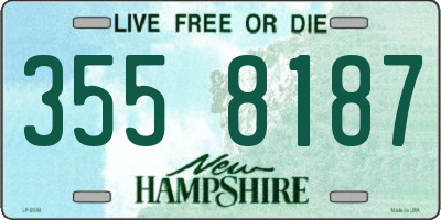 NH license plate 3558187