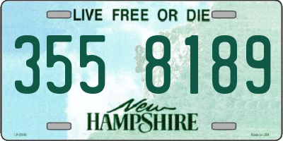 NH license plate 3558189
