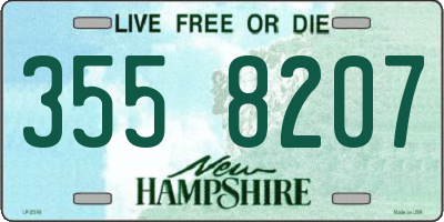 NH license plate 3558207