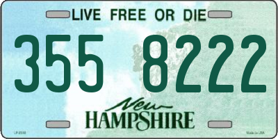 NH license plate 3558222