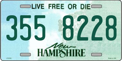 NH license plate 3558228