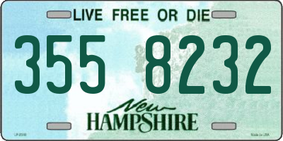 NH license plate 3558232