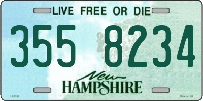 NH license plate 3558234