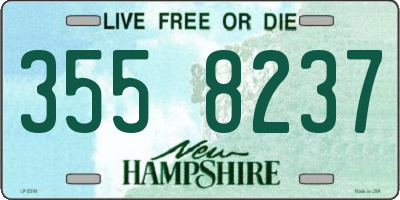 NH license plate 3558237