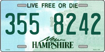 NH license plate 3558242