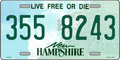 NH license plate 3558243