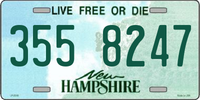 NH license plate 3558247