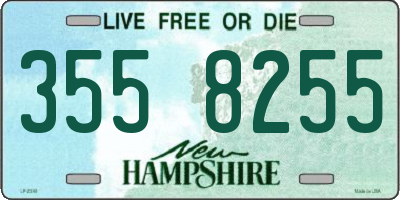 NH license plate 3558255