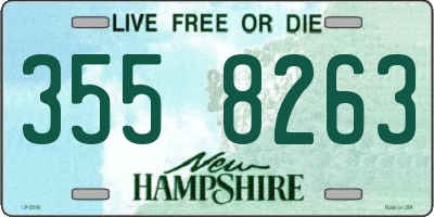 NH license plate 3558263