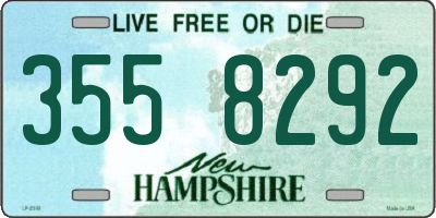 NH license plate 3558292
