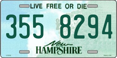 NH license plate 3558294