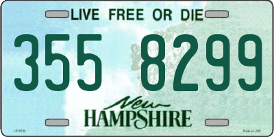 NH license plate 3558299