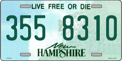 NH license plate 3558310