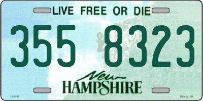 NH license plate 3558323