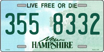 NH license plate 3558332