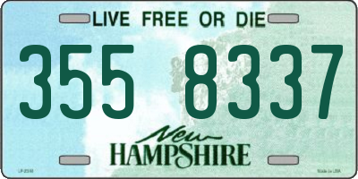 NH license plate 3558337