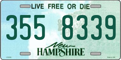 NH license plate 3558339
