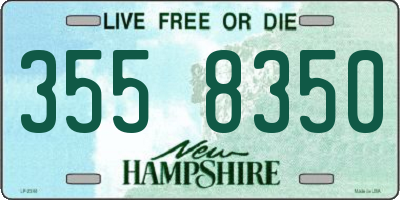 NH license plate 3558350