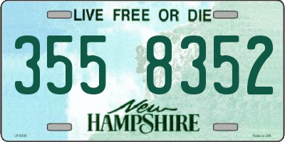 NH license plate 3558352