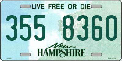 NH license plate 3558360