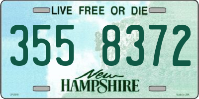 NH license plate 3558372