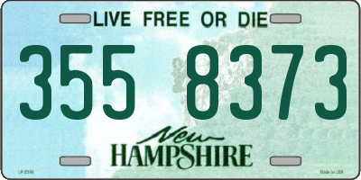 NH license plate 3558373