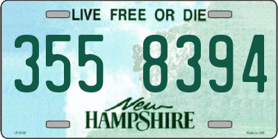 NH license plate 3558394