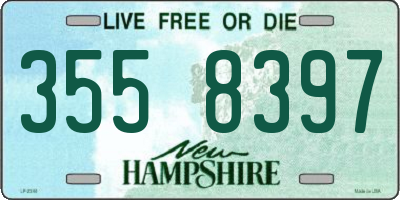 NH license plate 3558397