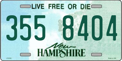 NH license plate 3558404