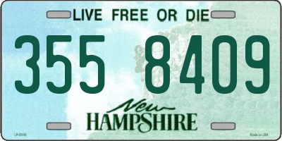NH license plate 3558409