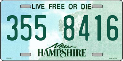 NH license plate 3558416