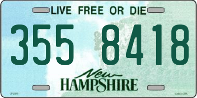 NH license plate 3558418