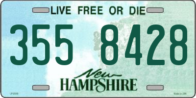 NH license plate 3558428