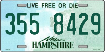 NH license plate 3558429