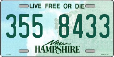 NH license plate 3558433