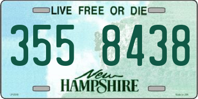 NH license plate 3558438