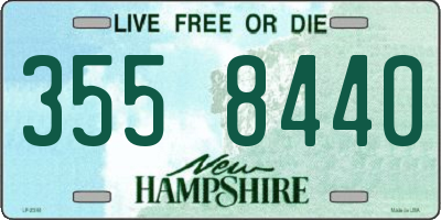 NH license plate 3558440