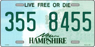 NH license plate 3558455