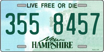 NH license plate 3558457