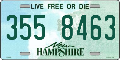 NH license plate 3558463