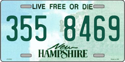 NH license plate 3558469