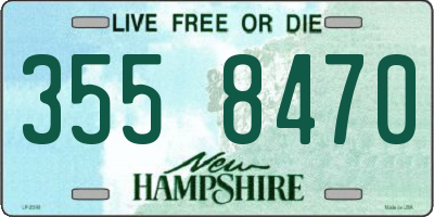 NH license plate 3558470
