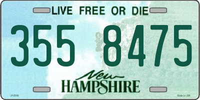 NH license plate 3558475