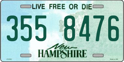NH license plate 3558476