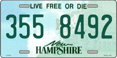 NH license plate 3558492