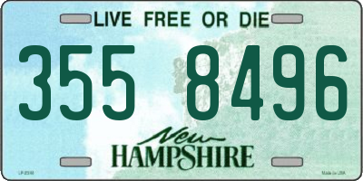 NH license plate 3558496